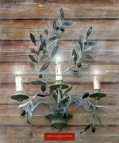 画像1: Olive１灯ブラケットランプ