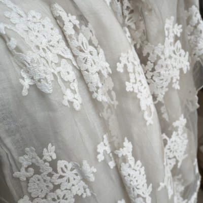 画像3: Chez moi イタリア テーブルクロス Flora リネン レース
